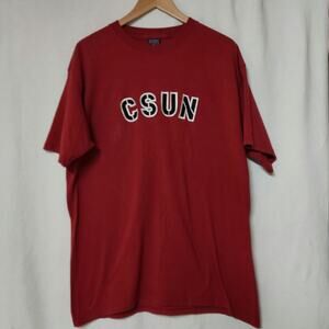 Vintage CSUN MV Sport Cotton T-Shirt Men’s XL California State Red Patch Cotton
